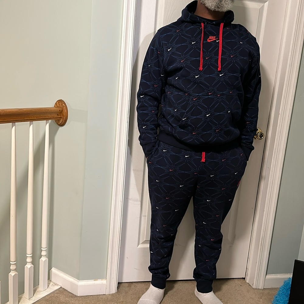 Nike sweatsuit Blue size large